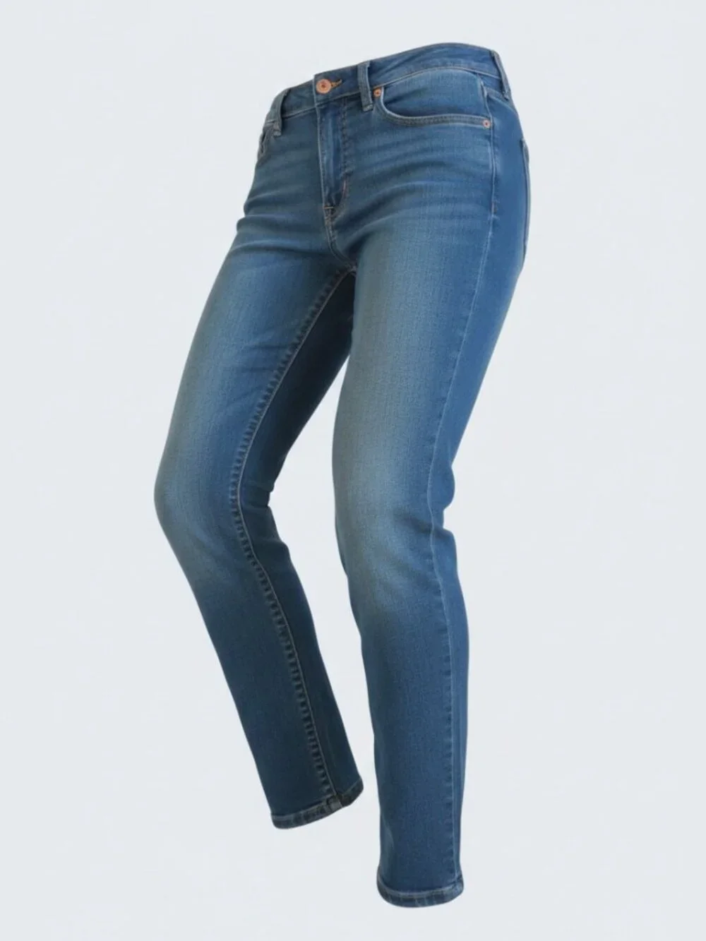GAP -Women's Mid Rise True Skinny Jeans, Size 28 (6R), GUC - Picture 2 of 13